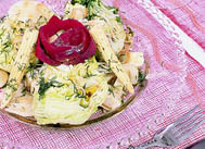 Enginarlı G&ouml;bek Salata tarif tarifi