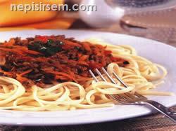 Kıymalı Spagetti  tarifi