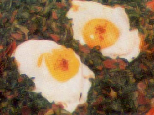 Fırında Yumurtalı Ispanak (4 Kişilik) tarifi